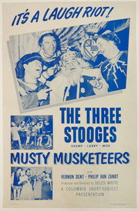 The Three Stooges in musty muskeeters