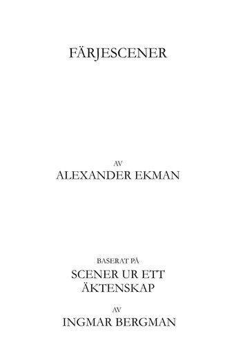 Färjescener